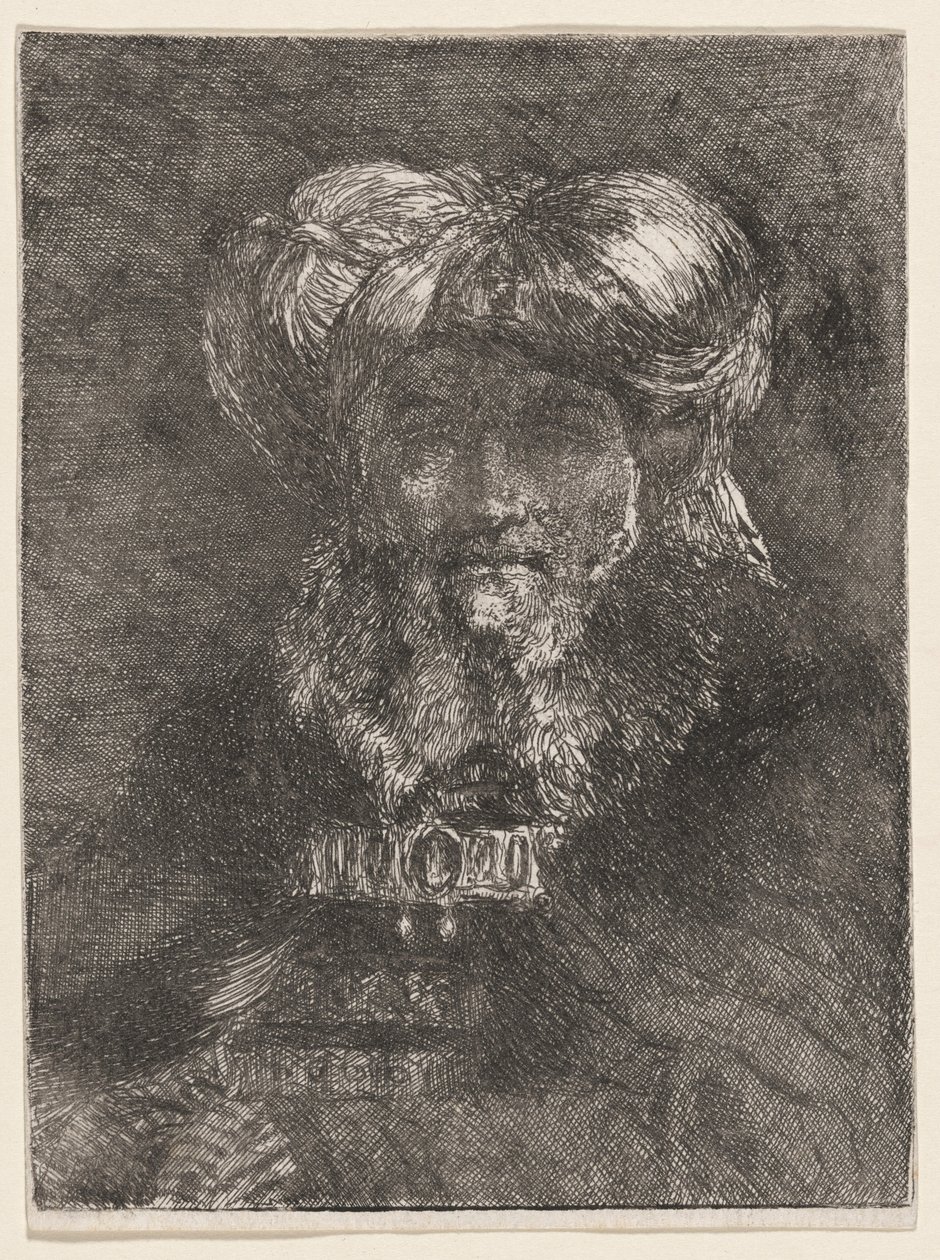 Stařec ve stylu Rembrandta od Giovanni Domenico Tiepolo