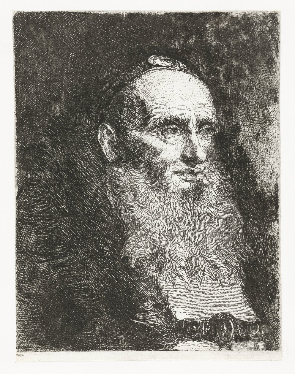 Starý muž Sbírka hlav (název série) Raccolta di Teste (název série) od Giovanni Domenico Tiepolo