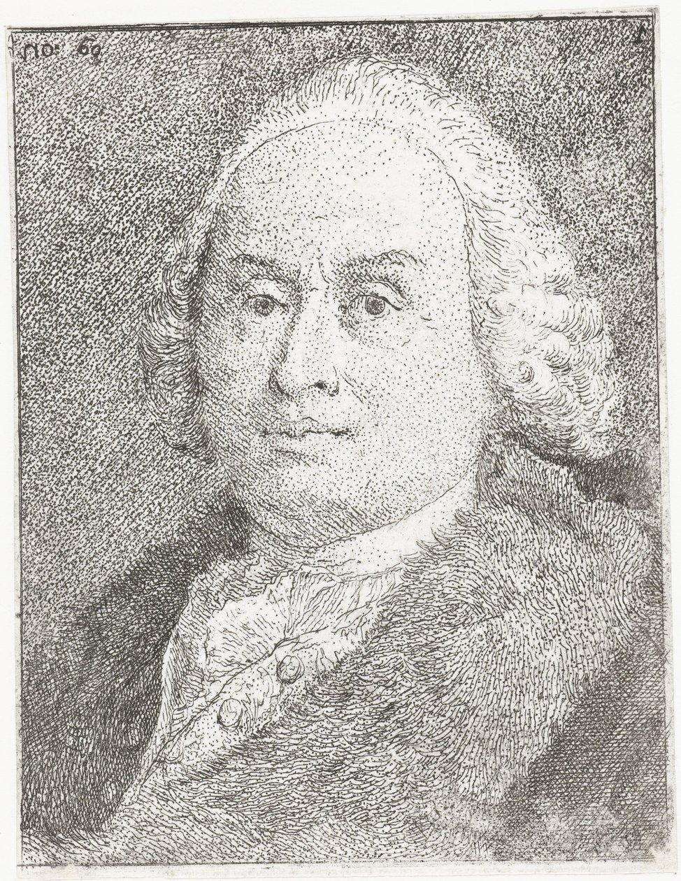 Portrét Giovanniho Battisty Tiepola od Giovanni Domenico Tiepolo