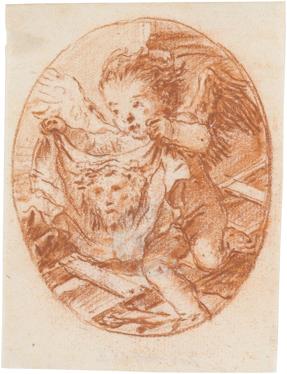 Putto mit Schweißtuch der Veronika und den Leidenswerkzeugen od Giovanni Domenico Tiepolo