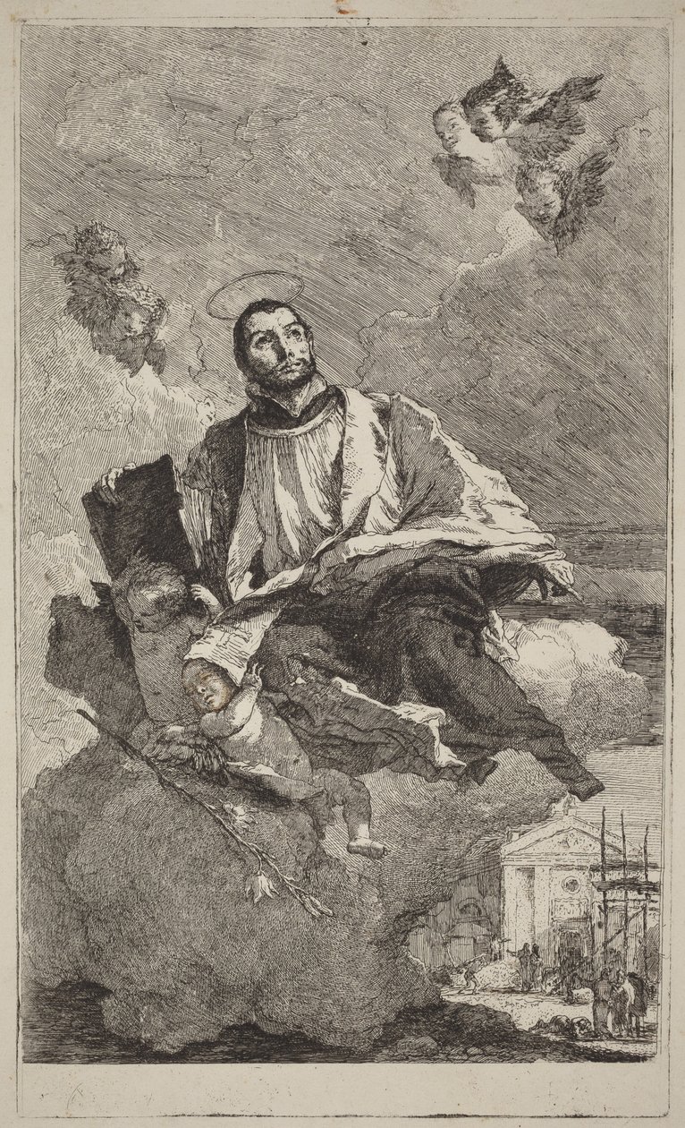 Svatý Kajetán z Thiene od Giovanni Domenico Tiepolo