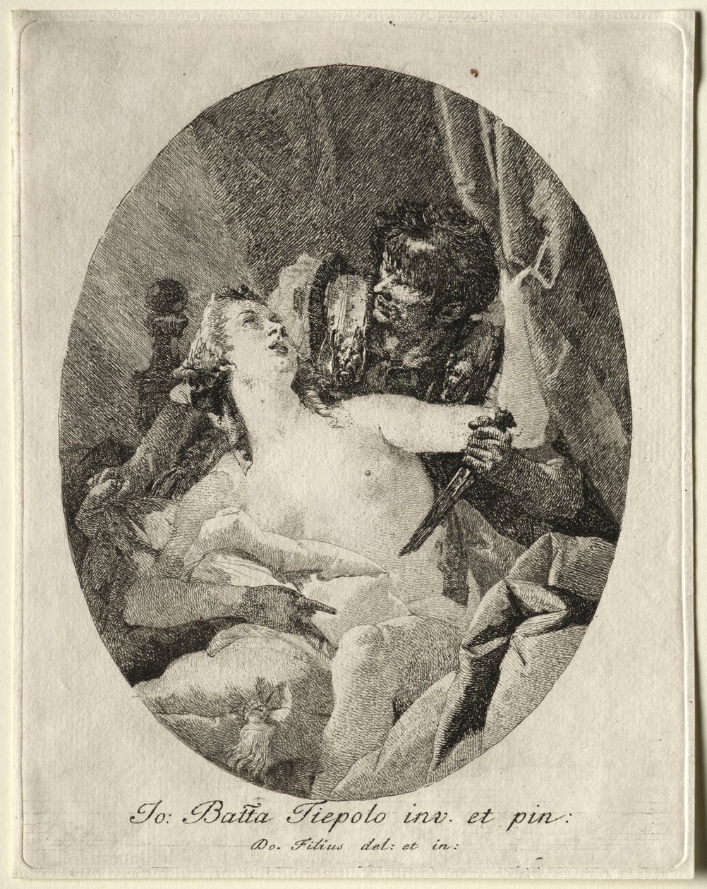 Tarquin a Lukrécie od Giovanni Domenico Tiepolo