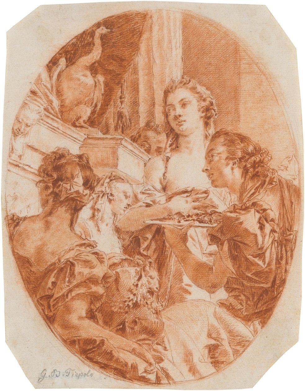 Tarquinius a Lukrécie od Giovanni Domenico Tiepolo