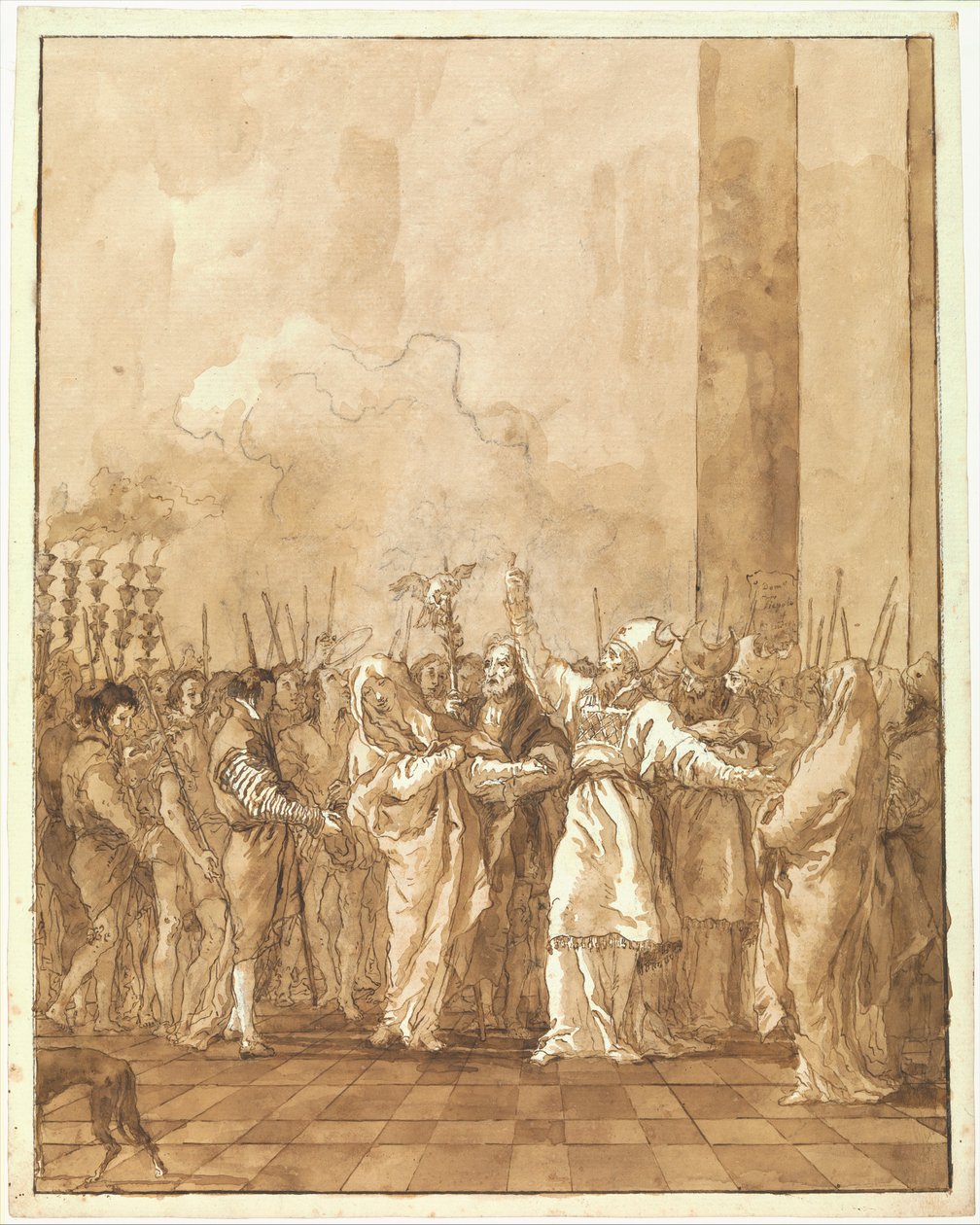 Die Verlobung der Jungfrau od Giovanni Domenico Tiepolo