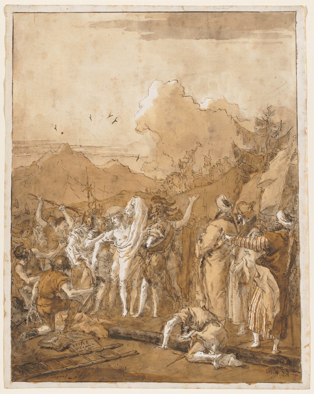 Svlékání Krista, c. 1785-1790. od Giovanni Domenico Tiepolo