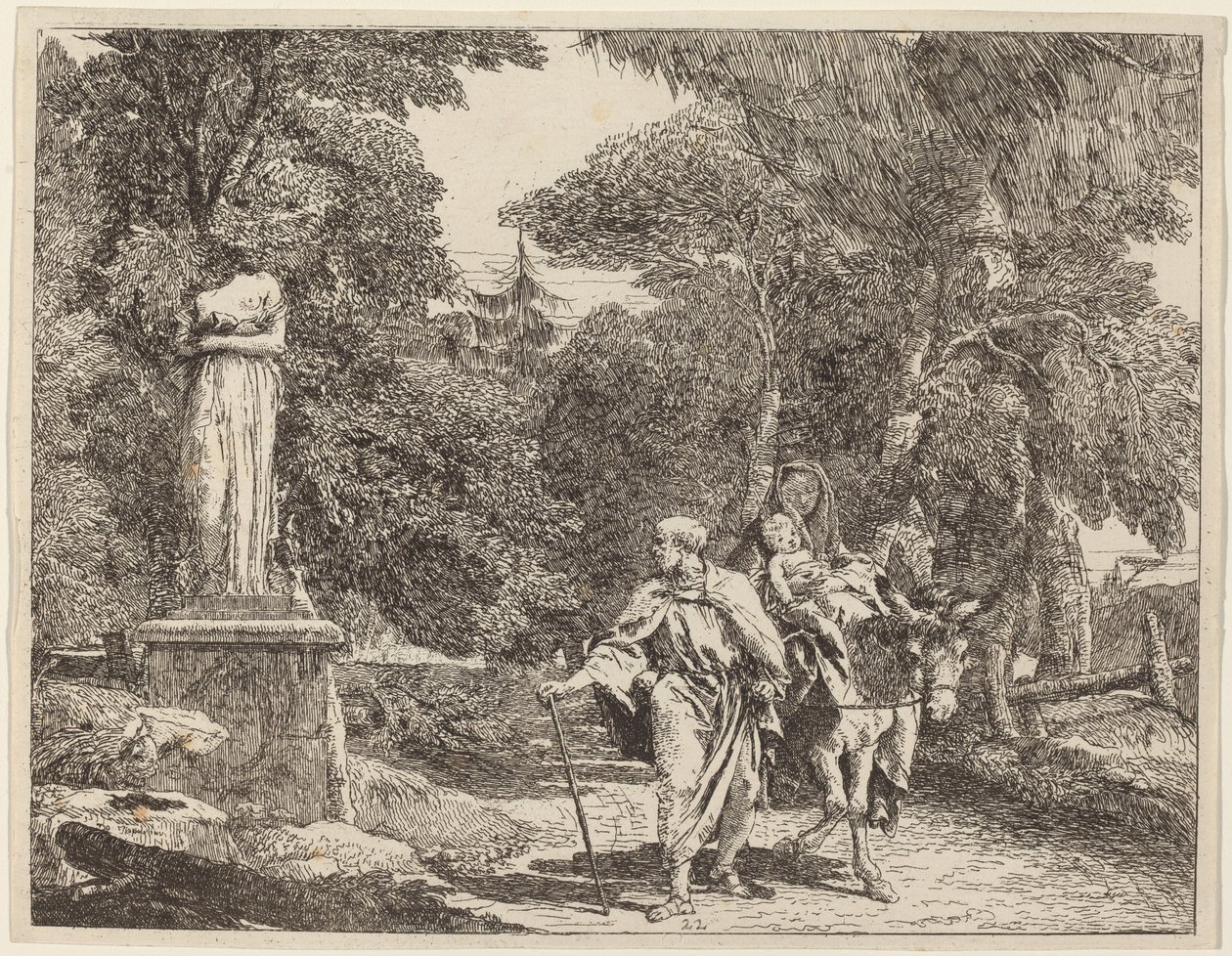 The Episode of the Falling Idol od Giovanni Domenico Tiepolo