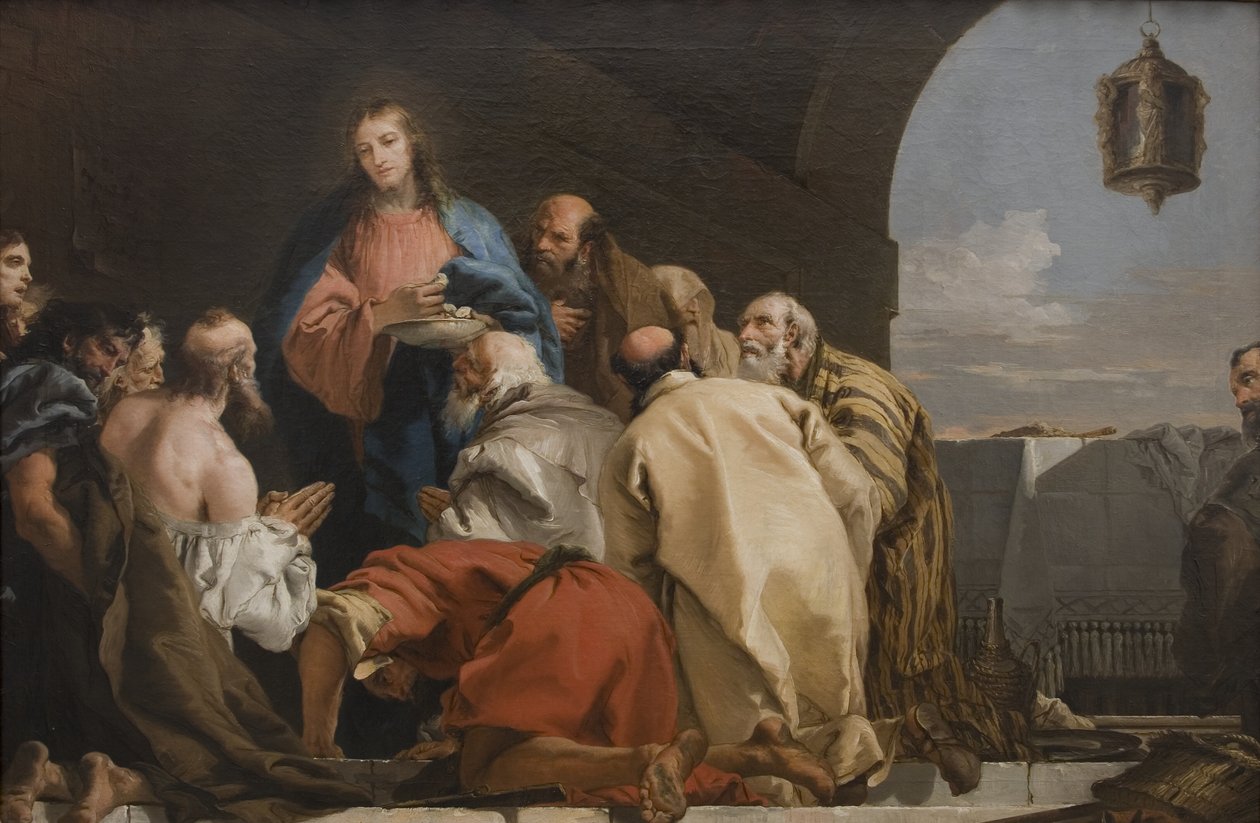 Instituce eucharistie od Giovanni Domenico Tiepolo