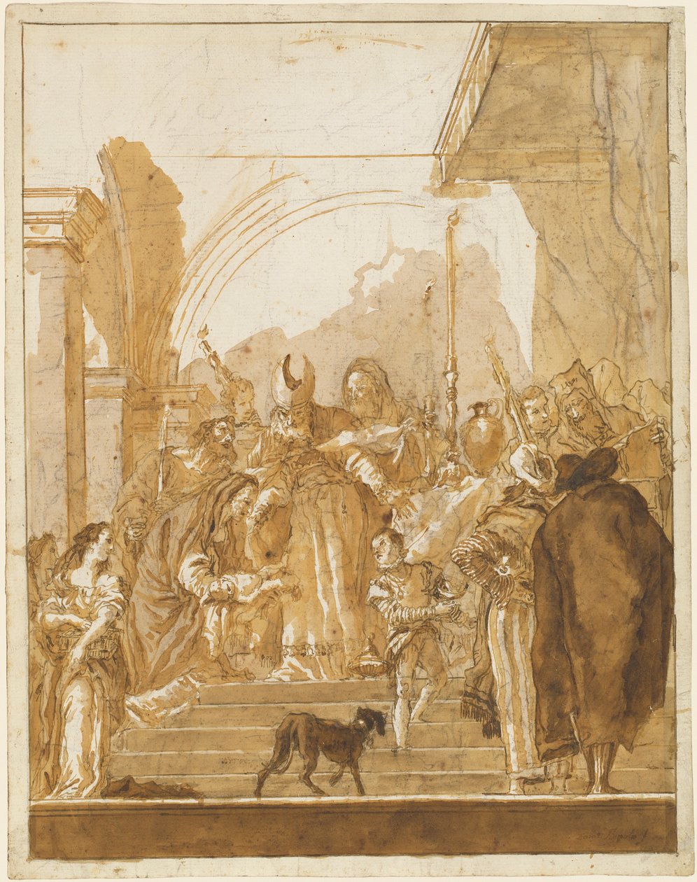 Die Darstellung im Tempel od Giovanni Domenico Tiepolo
