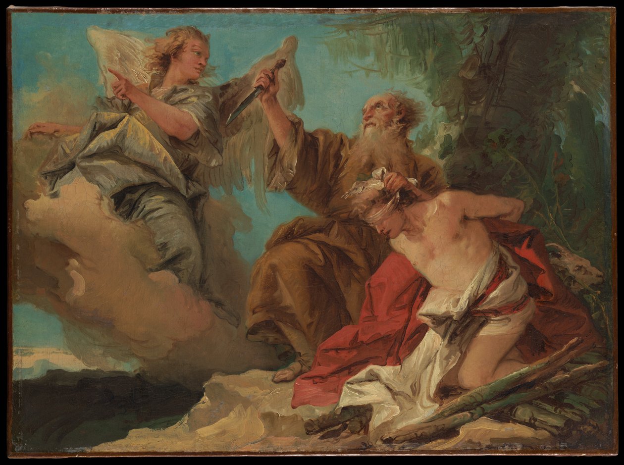 Obětování Izáka od Giovanni Domenico Tiepolo