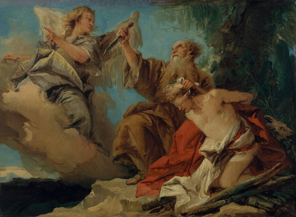 Obětování Izáka, polovina 50. let 18. století. od Giovanni Domenico Tiepolo