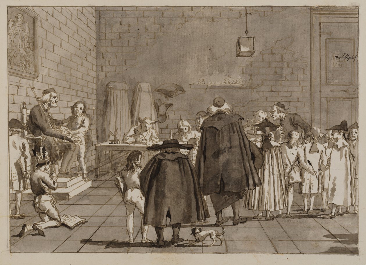 Škola od Giovanni Domenico Tiepolo