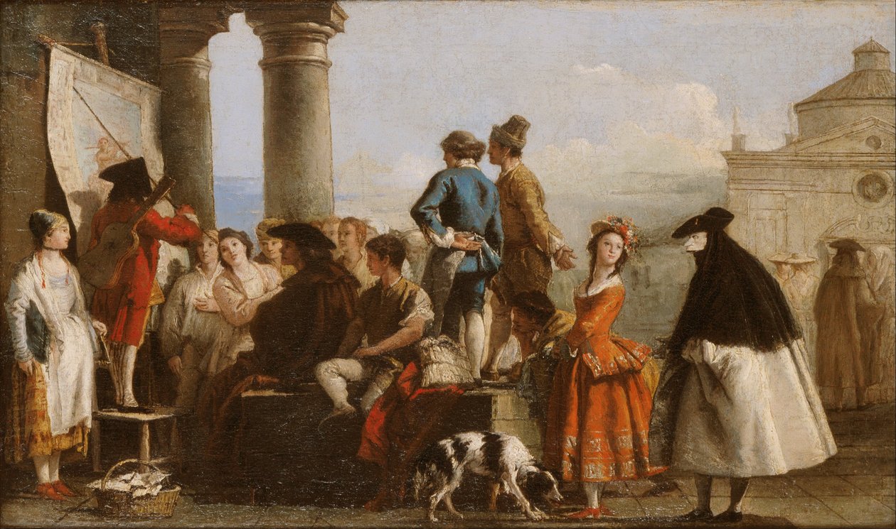 Vypravěč od Giovanni Domenico Tiepolo