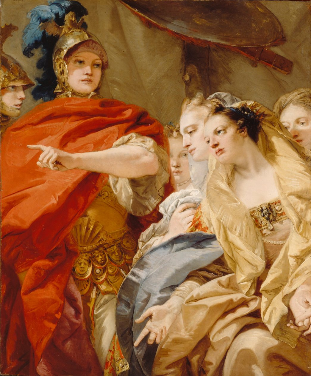 Dareiovy ženy se dovolávají Alexandrovy milosti od Giovanni Domenico Tiepolo