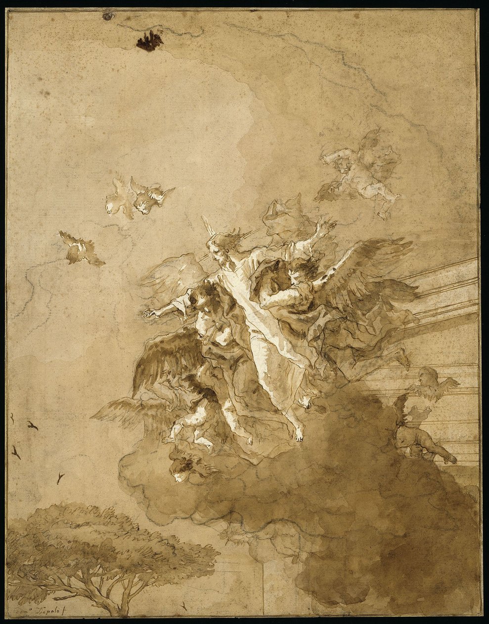 Triumf Kristova zmrtvýchvstání od Giovanni Domenico Tiepolo