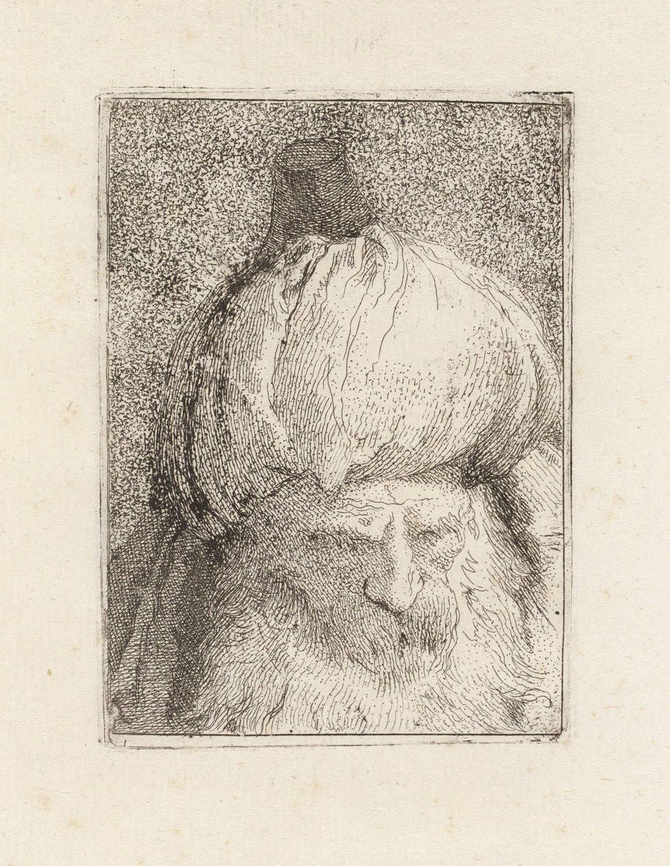 Turek zepředu, ze sbírky Raccolta di Teste (Sbírka hlav) od Giovanni Domenico Tiepolo