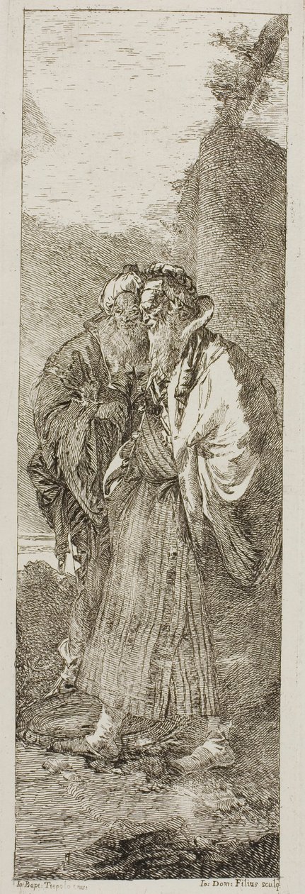 Dva staříci od Giovanni Domenico Tiepolo