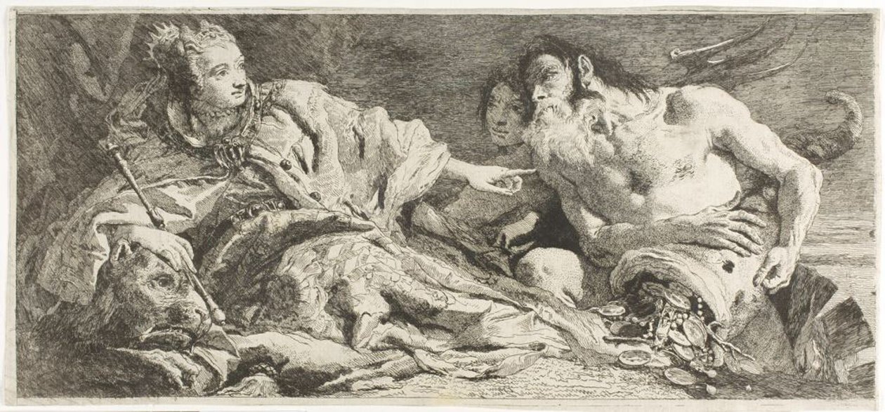 Benátky přijímají Neptunovu poctu od Giovanni Domenico Tiepolo