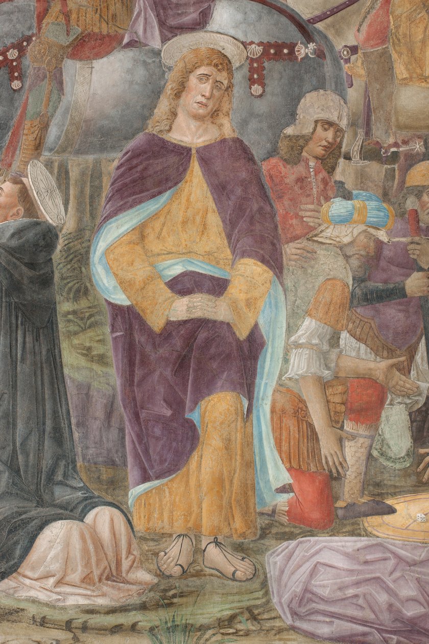 Milán, Refektář Cenacolo Vinciano, Donato Montorfano, Ukřižování Krista od Giovanni Donato Montorfano