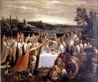 Hostina na okraji jezera, 1610-12 od Giovanni Donducci
