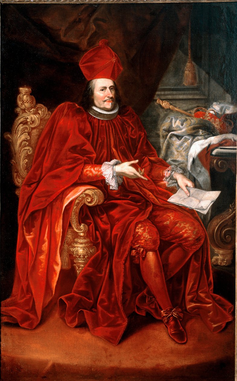 Portrét Agostina Spinoly (1624-1692) Doge of Genes mezi lety 1679 a 1681. Malba Giovanni Enrico Vaymer (1665-1738) 1680-1681 Rozměr 215x135 cm Genes, Paolo Sanguineticia sbírka Leiem © Luis od Giovanni Enrico Vaymer