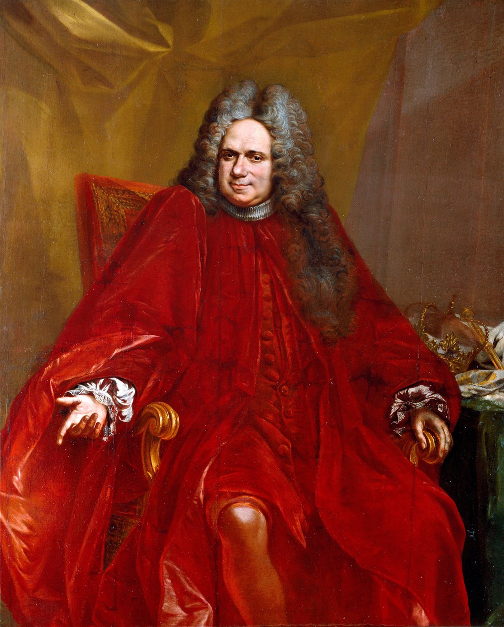 Portrét Benedetta Vialea (cca 1660-1749) dóže Genové republiky v letech 1717-1719 Malba Giovanni Enrico Vaymer (1665-1738) 1717-1719 Rozm. 154x125 cm Sestri Levante, Galleria Rizzi od Giovanni Enrico Vaymer
