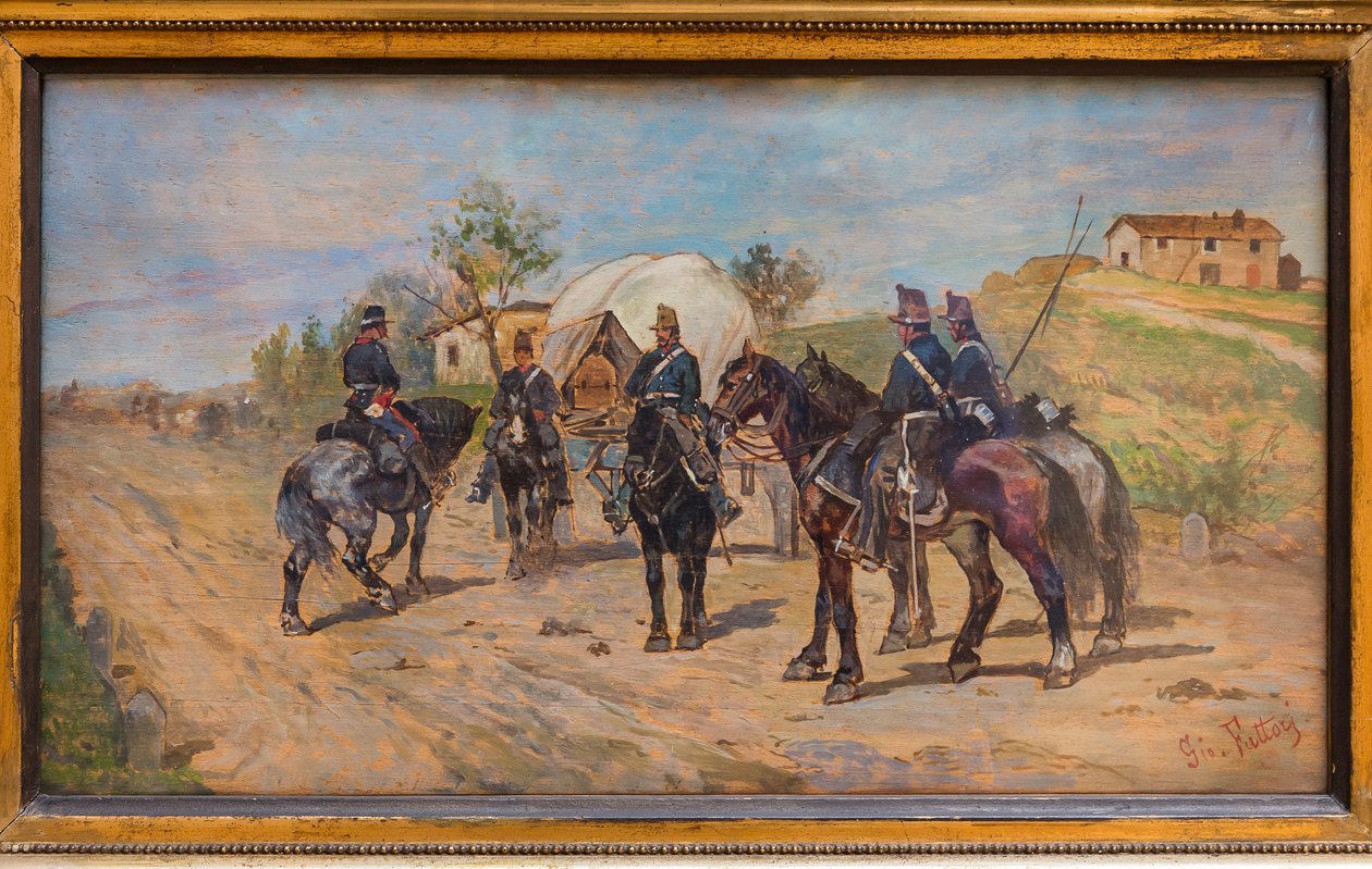Kavalérie v klidu od Giovanni Fattori