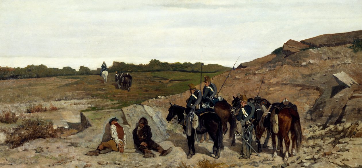 Epizoda kampaně proti lupičství od Giovanni Fattori