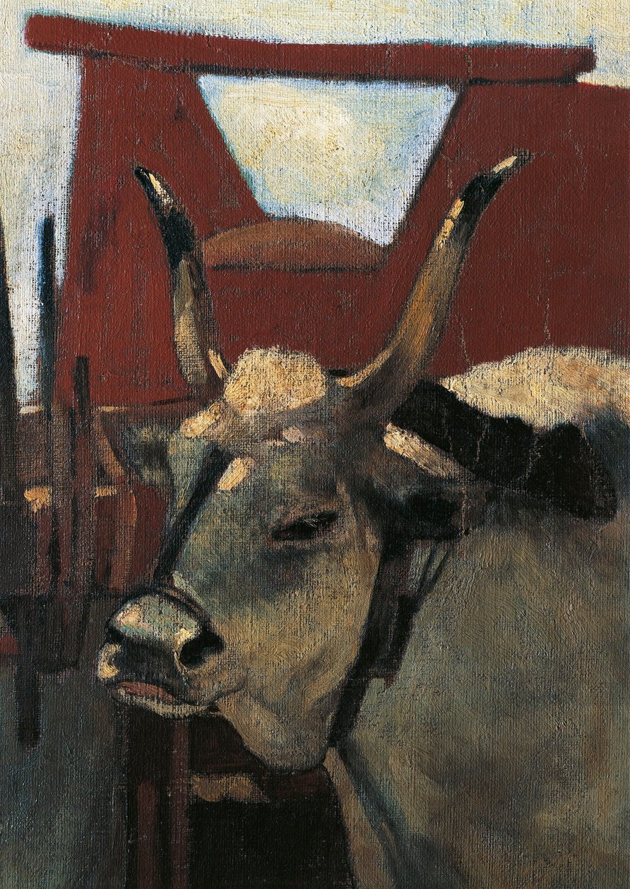 Itálie, Florencie, Maremma Toscana, cca 1894, detail od Giovanni Fattori