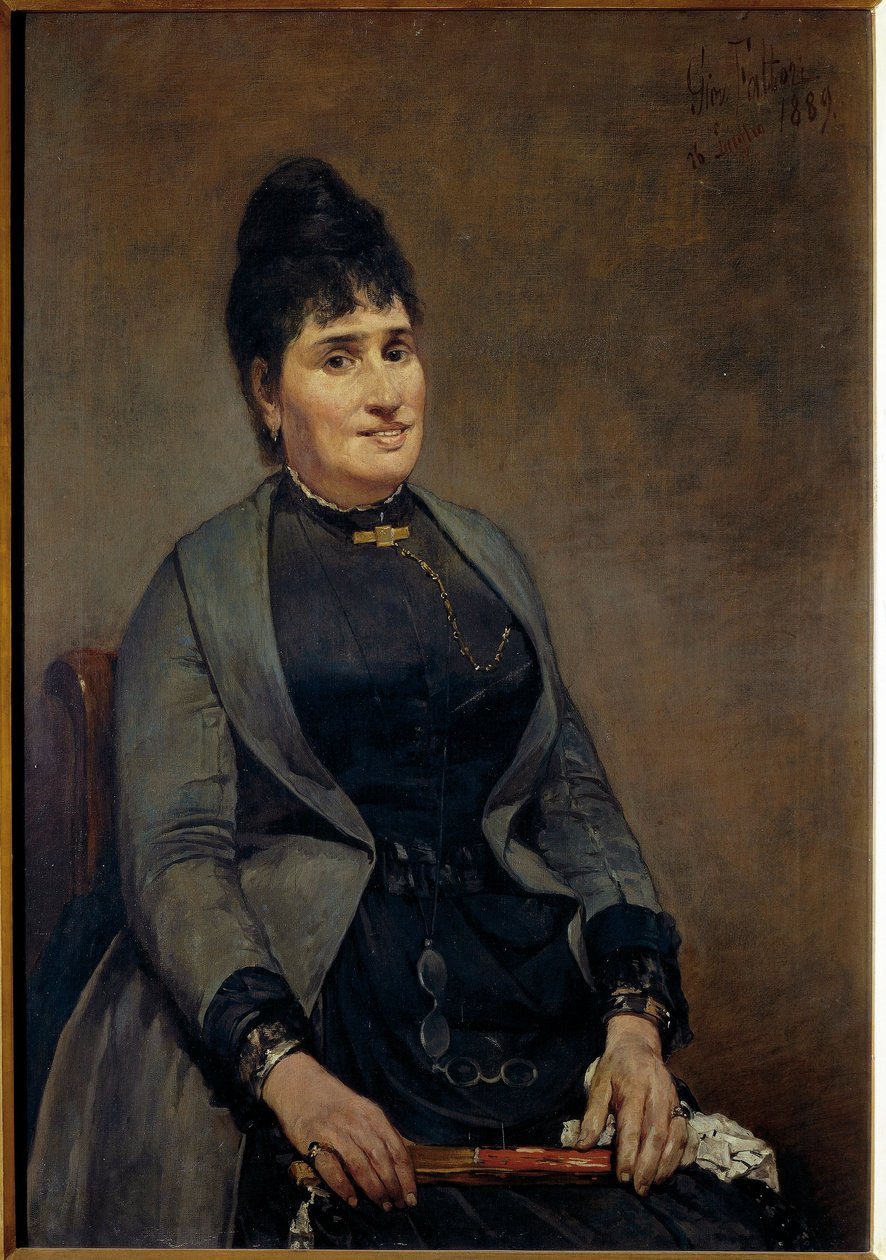 Itálie, Florencie, Portrét Marianny Bigazzi od Giovanni Fattori