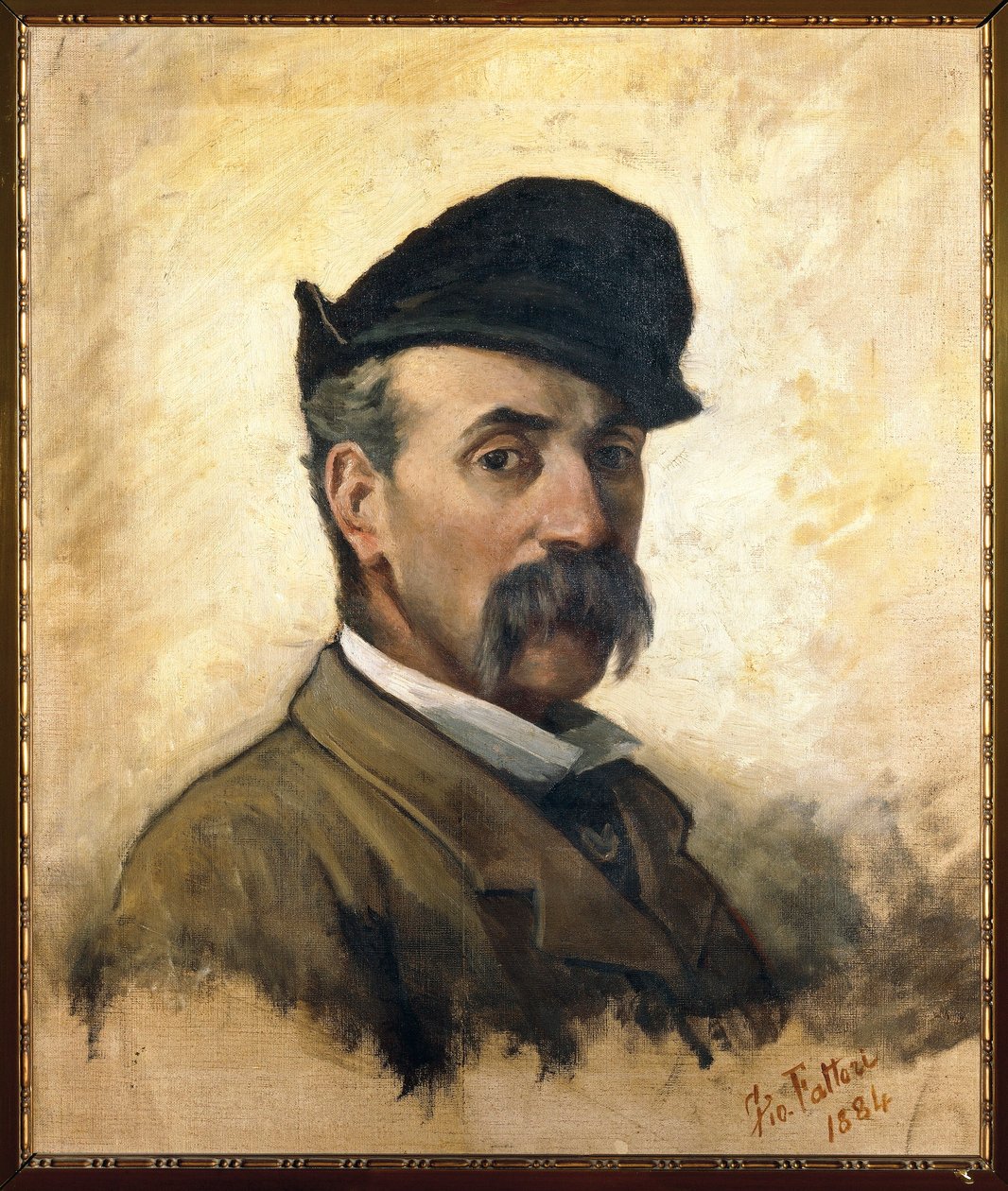 Itálie, Florencie, Autoportrét ve věku 59 let od Giovanni Fattori