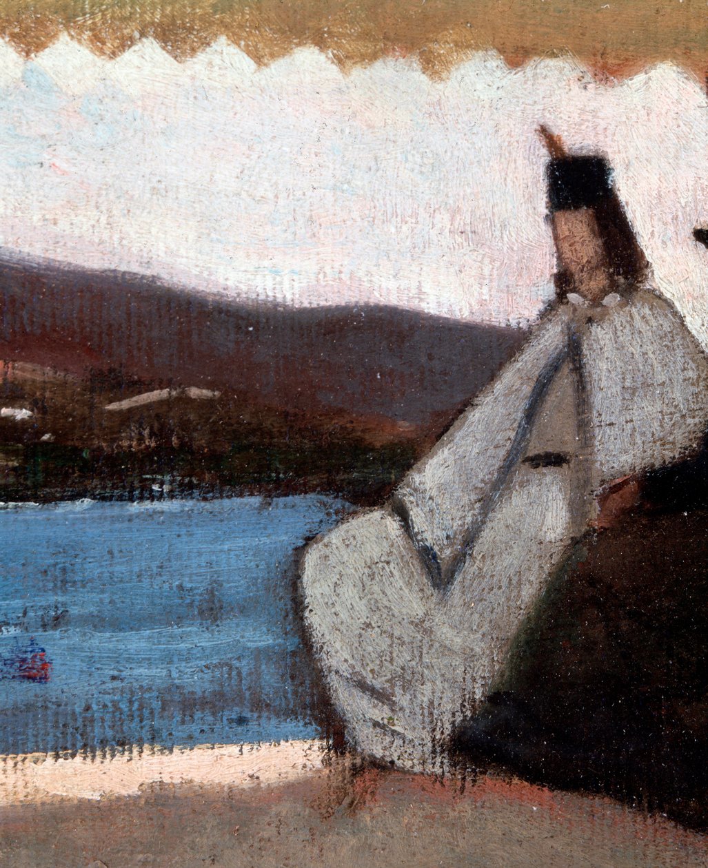 La rotunda de Palmieri (La Rotonda di Palmieri) Detailní malba od Giovanniho Fattoriho (1825-1908) od Giovanni Fattori