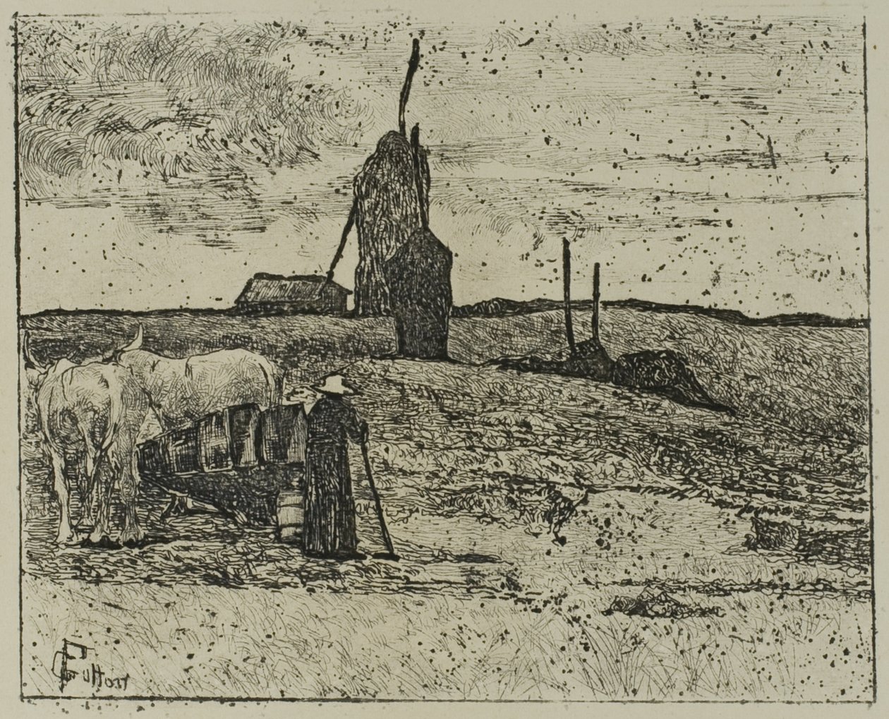 Maremma v Toskánsku od Giovanni Fattori