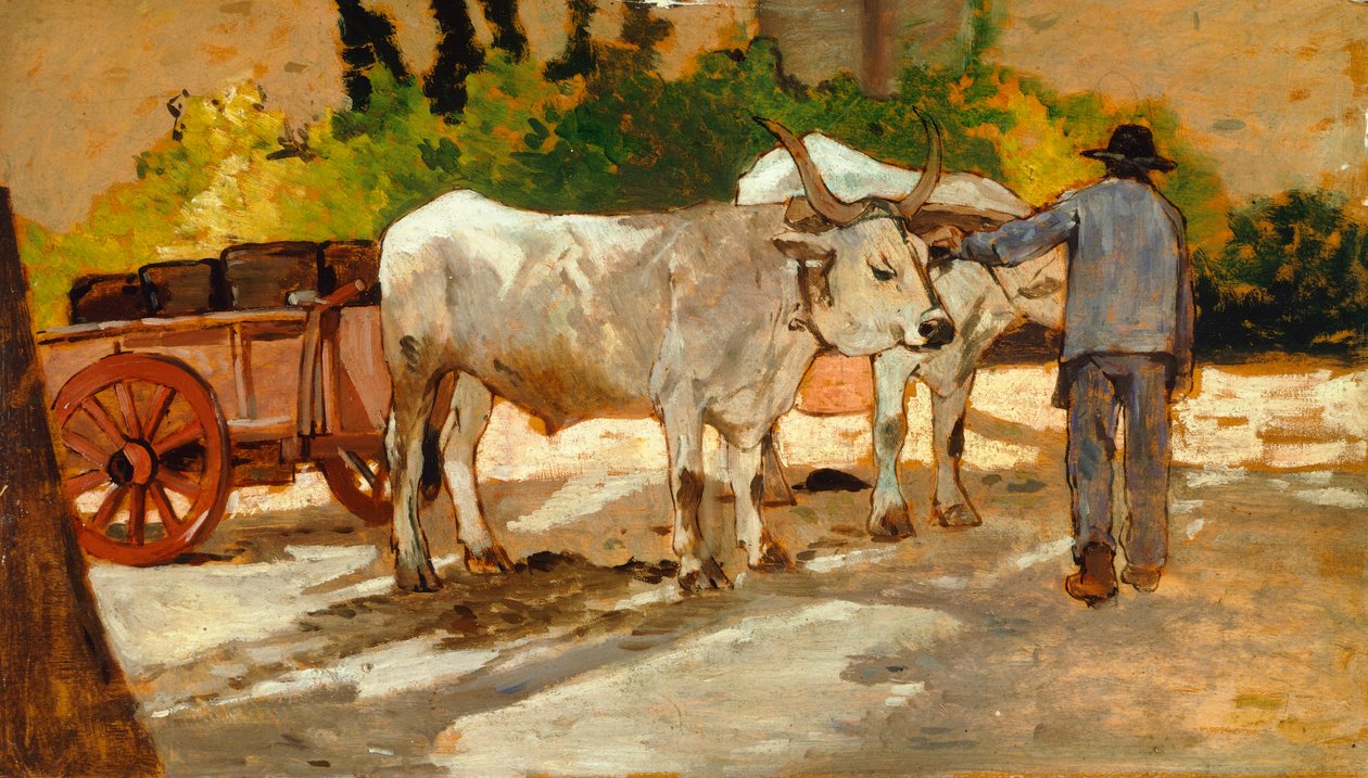 Voli na dvoře, Giovanni Fattori (1825-1908) od Giovanni Fattori