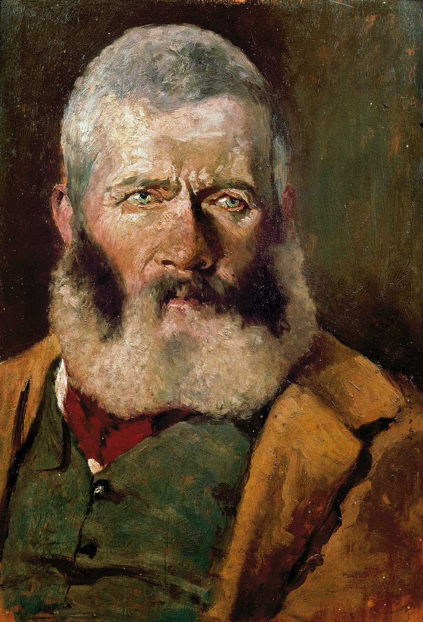 Portrét kovboje, cca 1882 (olej na plátně) od Giovanni Fattori