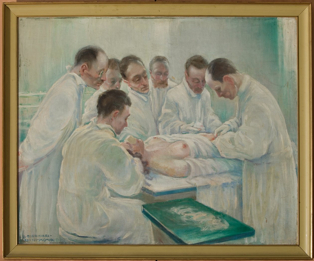 Chirurgie (olej na plátně) od Giovanni Forghieri