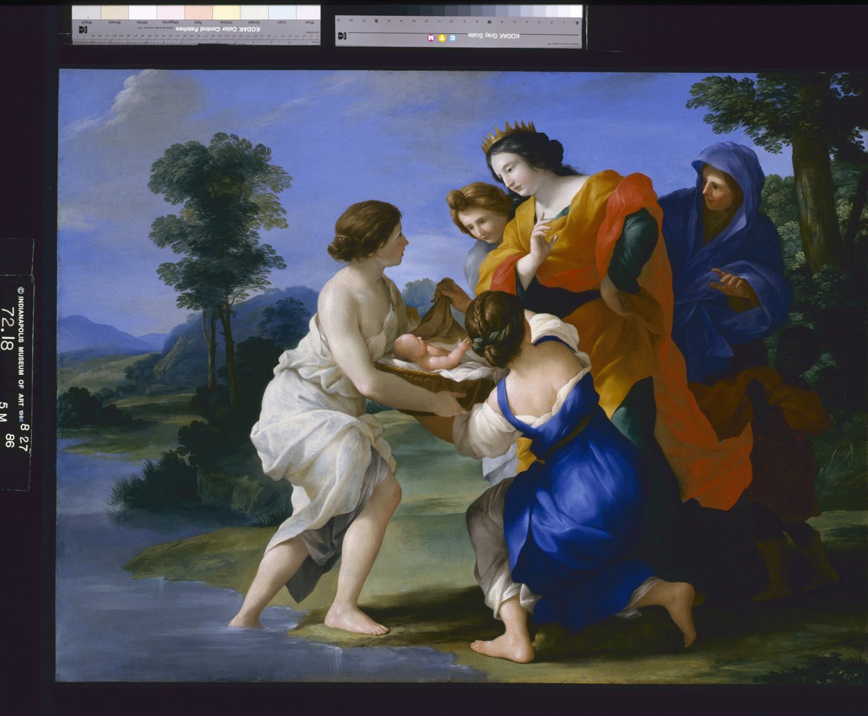 Nalezení Mojžíše (olej na plátně) od Giovanni Francesco (1610 62) Romanelli
