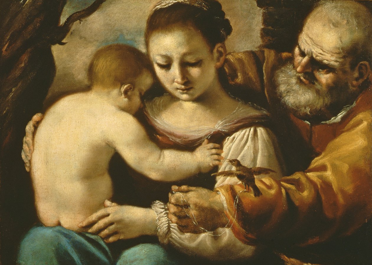 Svatá rodina od Giovanni Francesco Barbieri