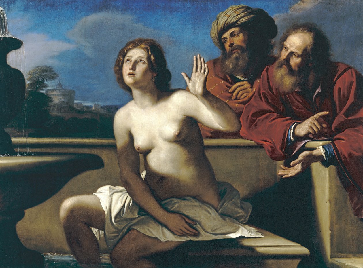 Susanna a starší od Giovanni Francesco Barbieri