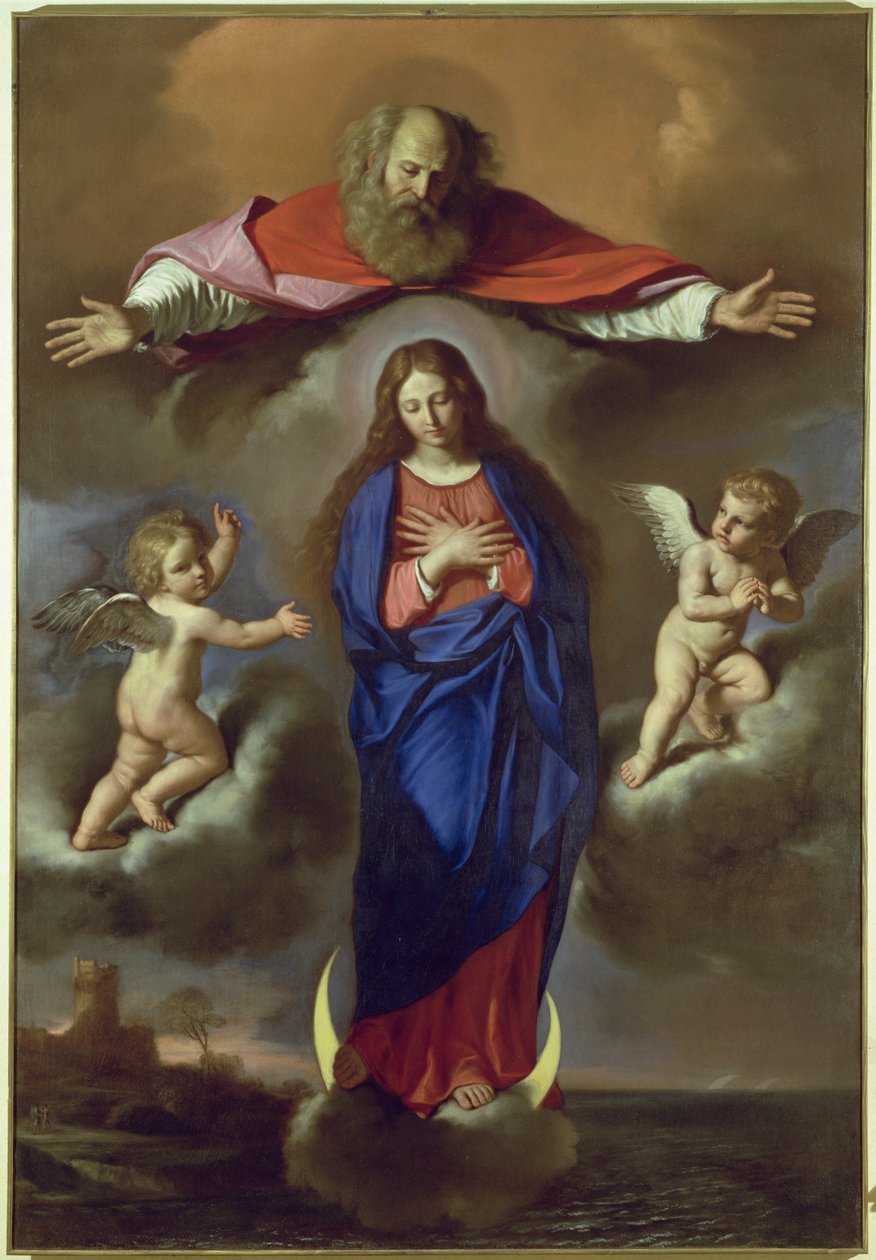 Neposkvrněné početí od Giovanni Francesco Barbieri