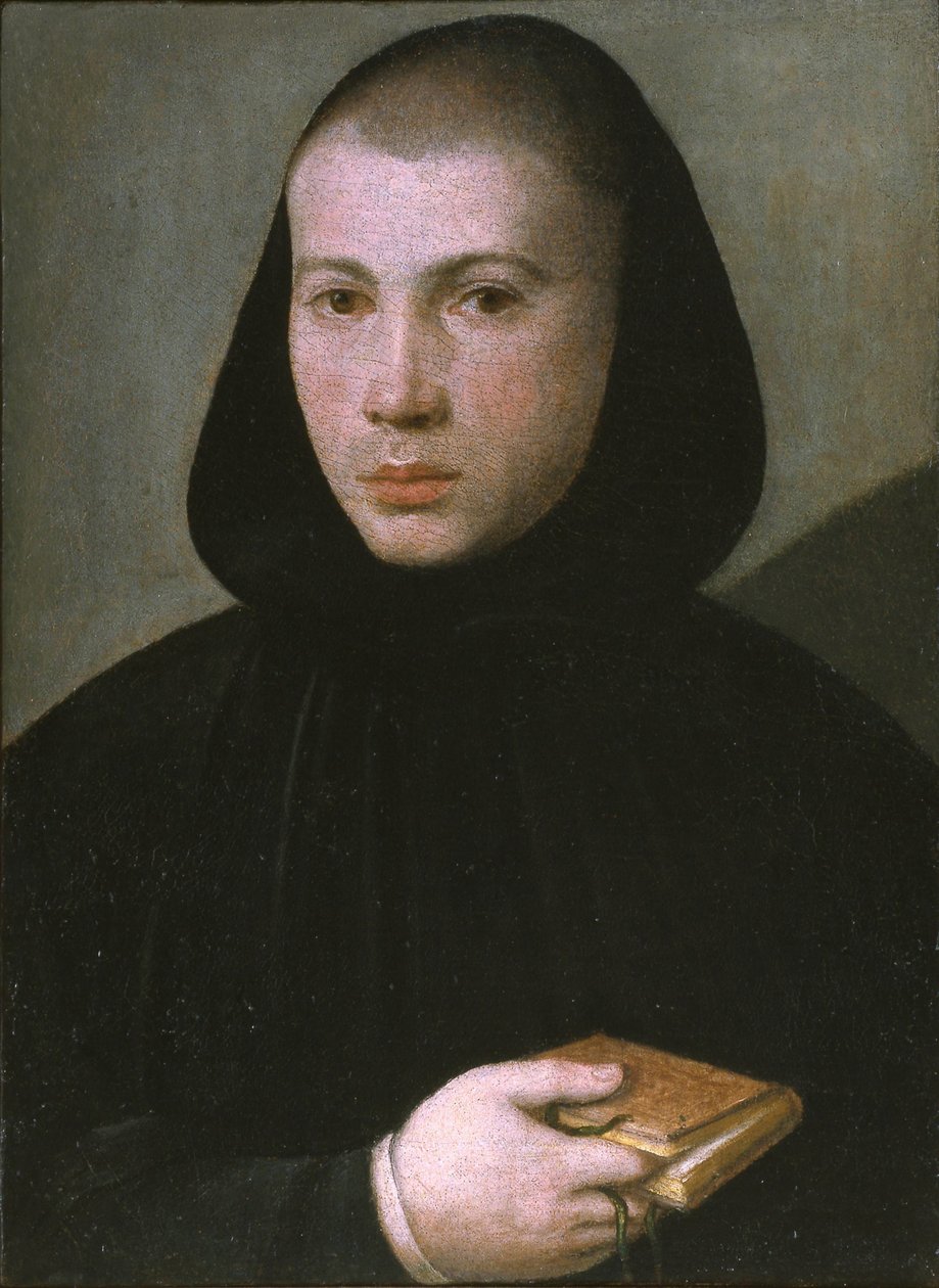 Portrét mladého benediktinského mnicha z první poloviny 16. od Giovanni Francesco Caroto
