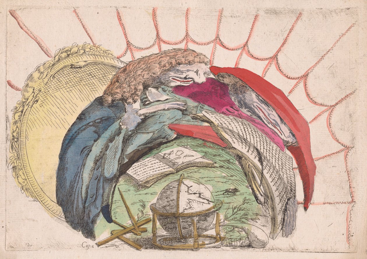Učenci Consulting Books and a Globe od Giovanni Francesco Costa