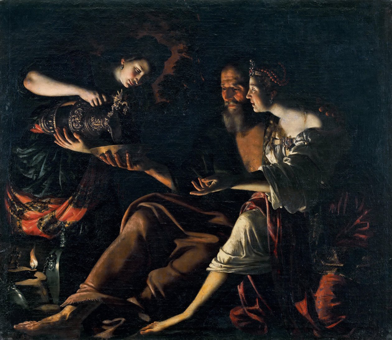 Lot a jeho dcery, 1617. od Giovanni Francesco Guerrieri