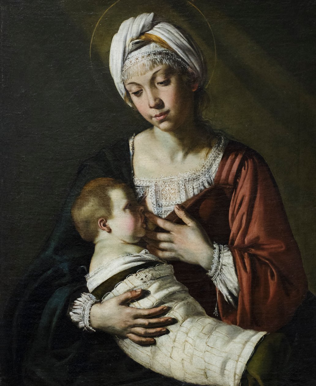 Madonna col bambino, známá také jako Madonna del latte od Giovanni Francesco Guerrieri