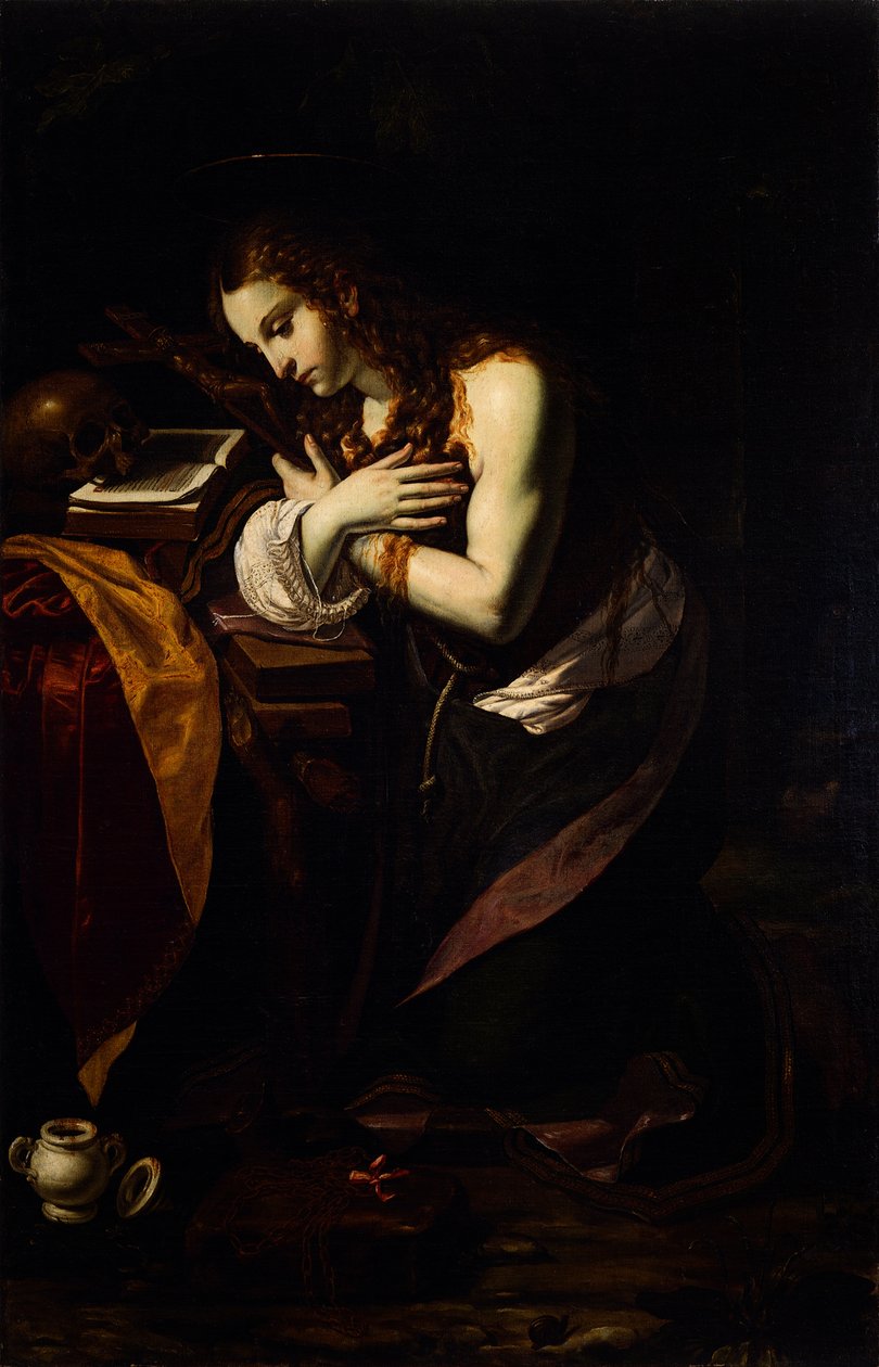 Kající Marie Magdalena, 1625-1630. od Giovanni Francesco Guerrieri