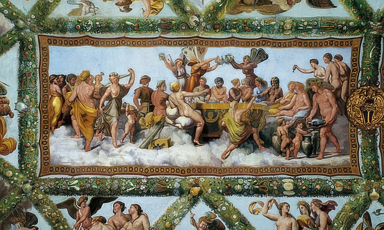 Svatba Amora a Psyché. 1510-1517 od Giovanni Francesco Penni