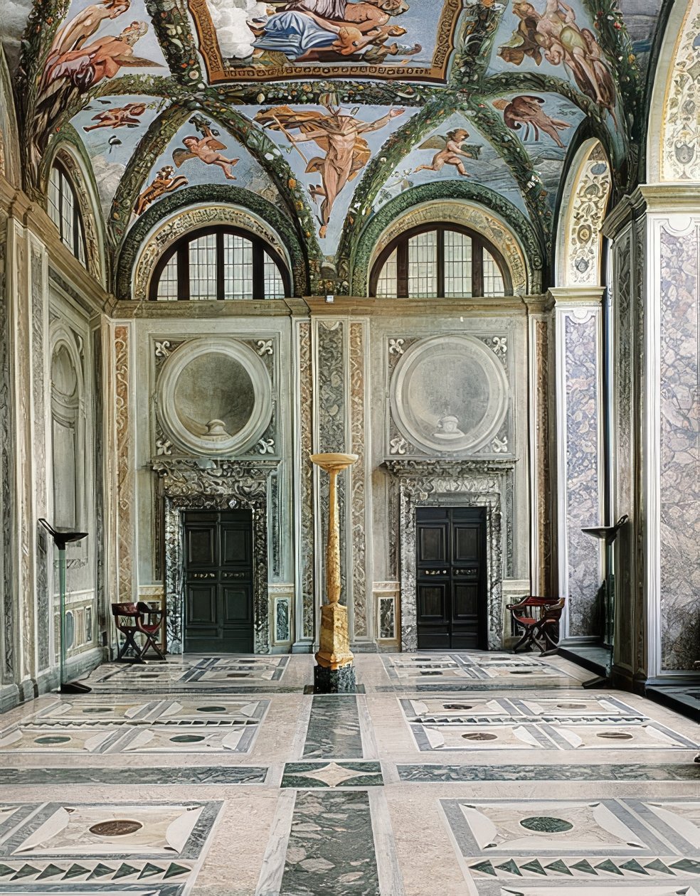 Loggia of Amor a Psyche, západní strana Villa la Farnesina, přízemí. kolem roku 1517 od Giovanni Francesco Penni