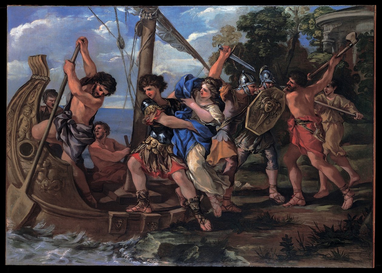 Únos Eleny od Giovanni Francesco Romanelli