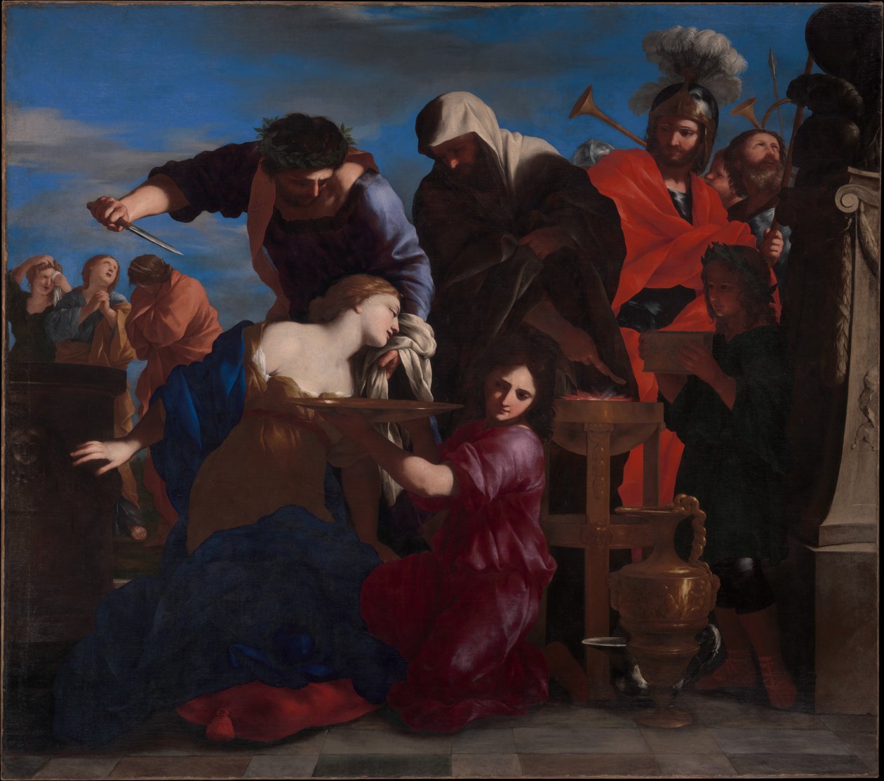 Oběť Polyxeny od Giovanni Francesco Romanelli