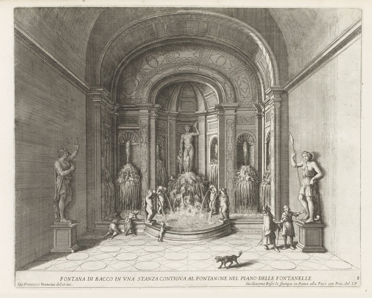 Fontein van Bacchus ve Villa d