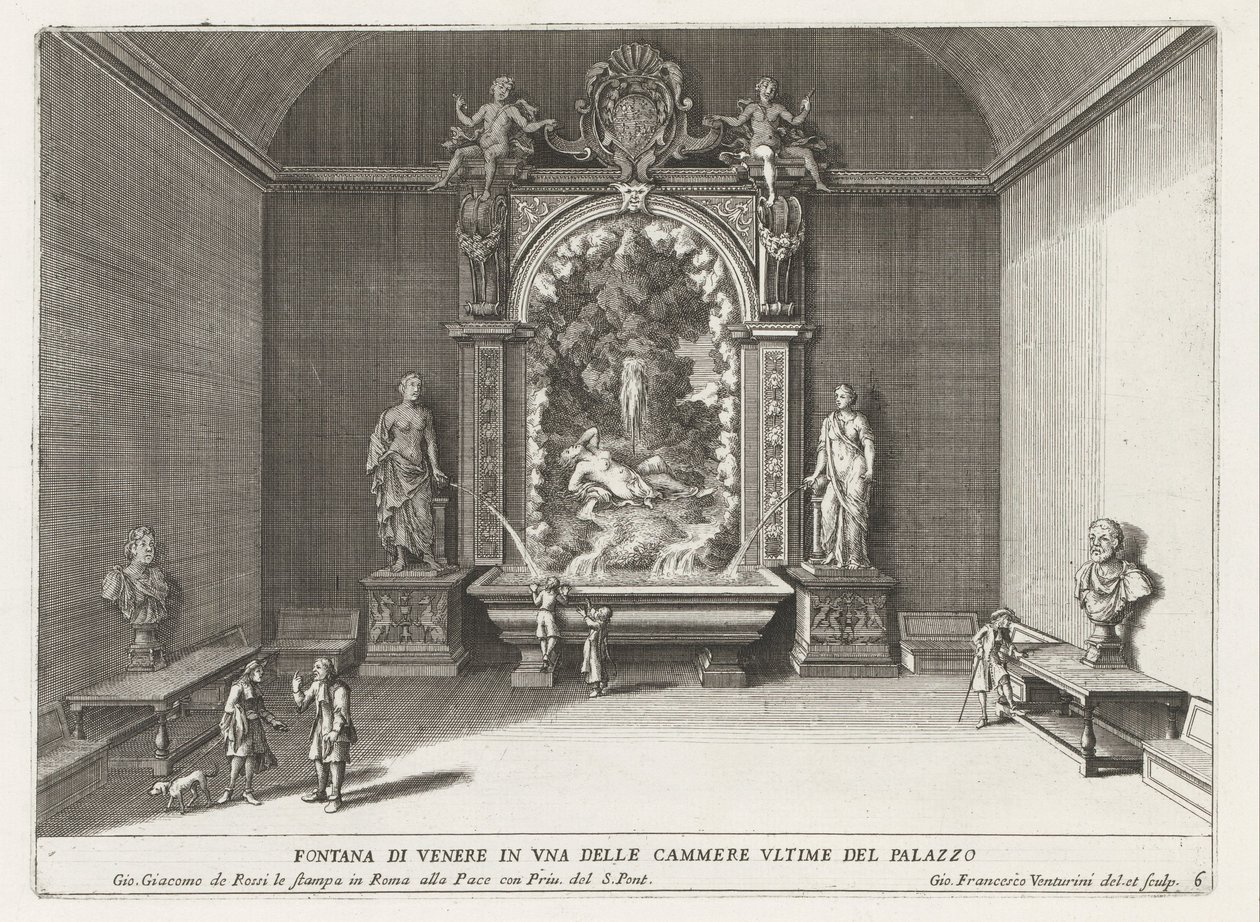 Fontein van Venus ve Villa d